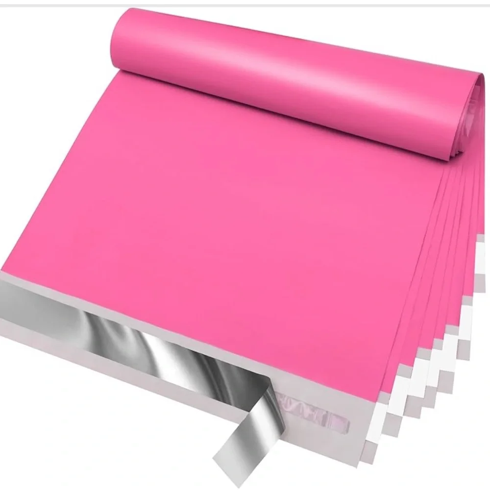 12pk Poly Mailers 10”X13” Pink Medium Bags Water Proof and Tear-Proof